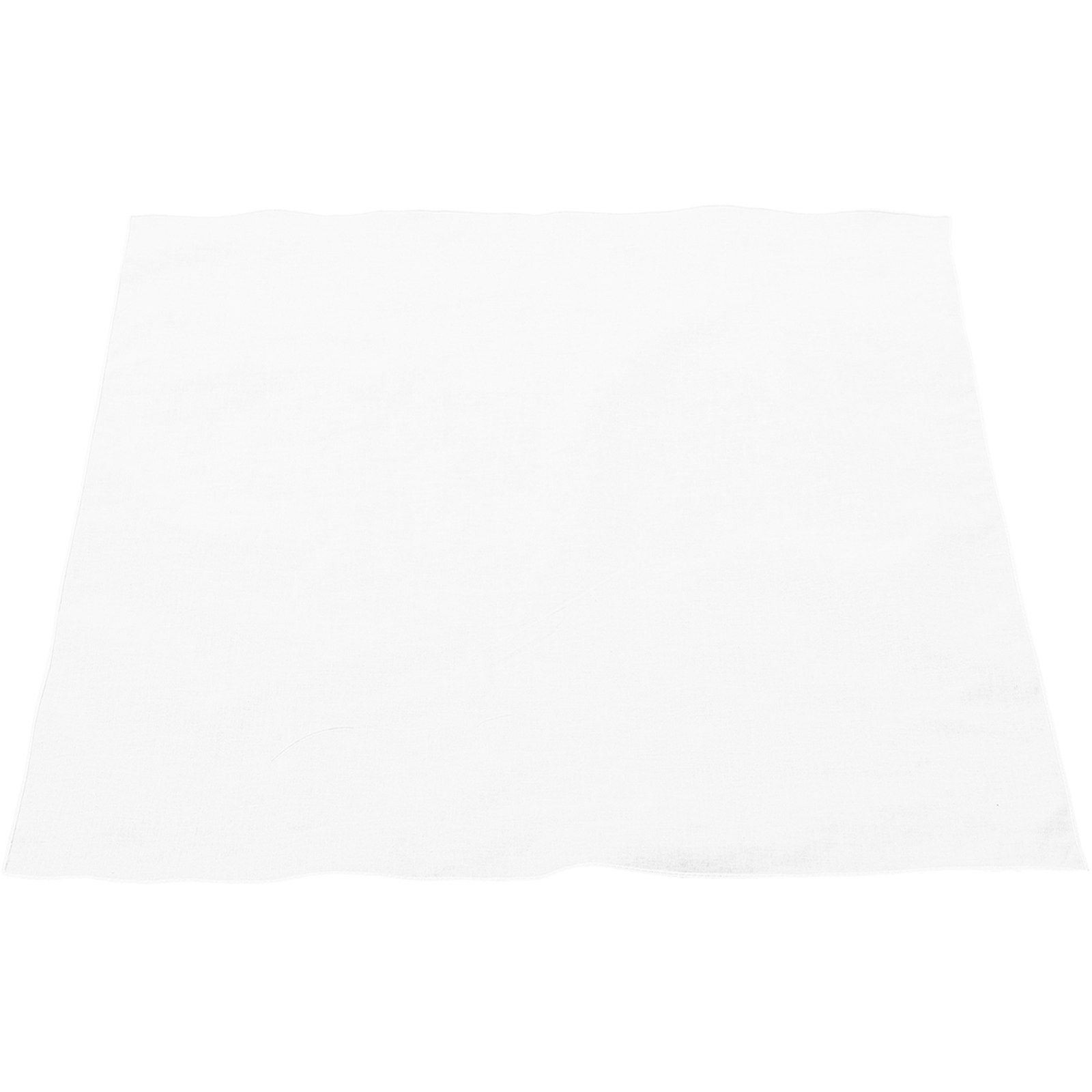 Bandana Blank White - Fazzoletto Quadrato in Cotone Bianco per