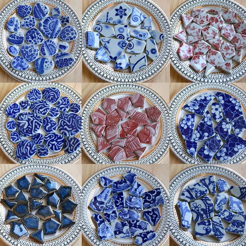 Ceramic Tile Blank - Piastrelle a mosaico in ceramica ovale