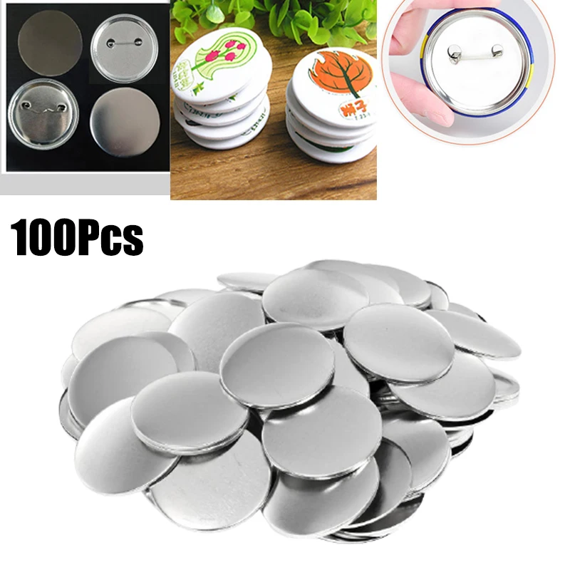 Button Badge Blank - Set di 100 Pezzi per Creazione
