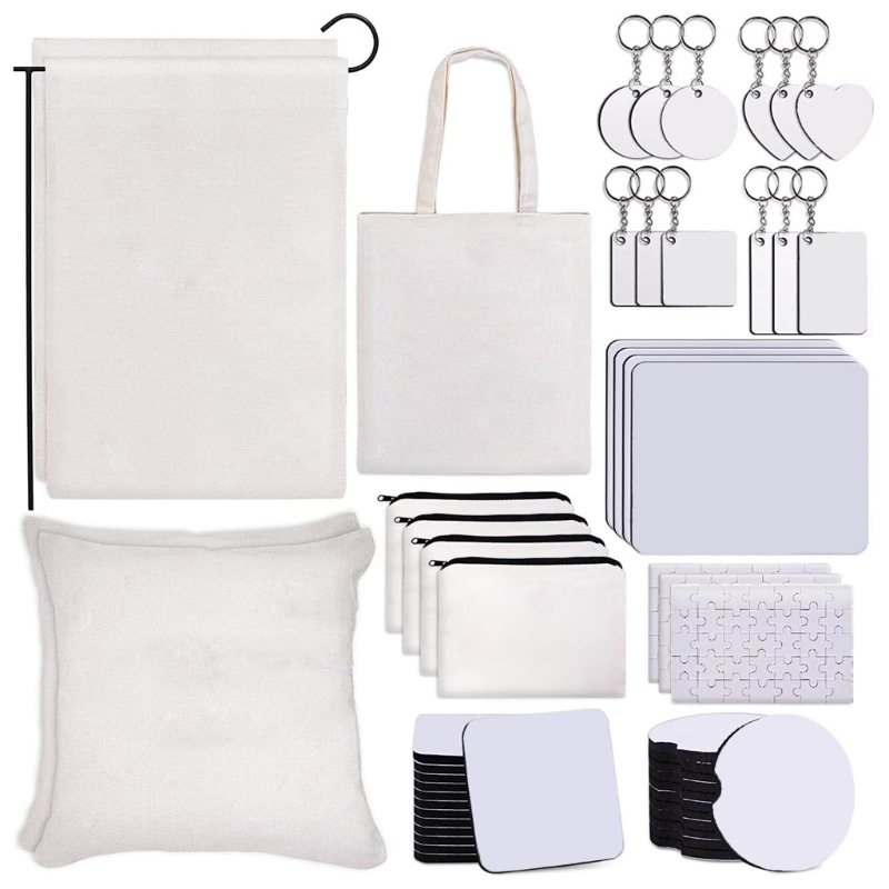 Mouse Pad Blank Sublimation - Set portachiavi cuore vuoto MDF stampa
