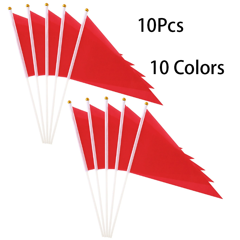 Yard Sign Blank - Bandiere triangolari colorate da 10 pezzi
