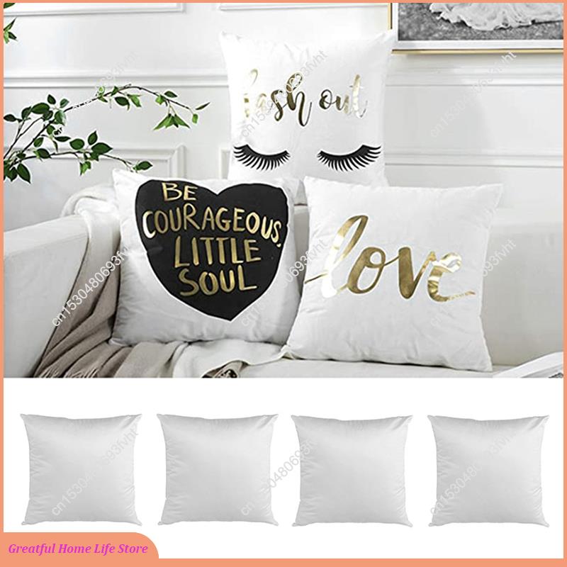 Pillow Cover Sublimation - AT59 40X40 Bianco Pianura Sublimazione Spazi