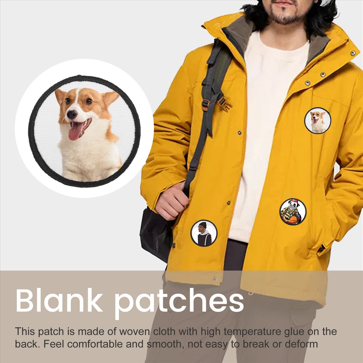 Hat Sublimation Blank - KSOL 16 Pezzi Patch per Sublimazione,