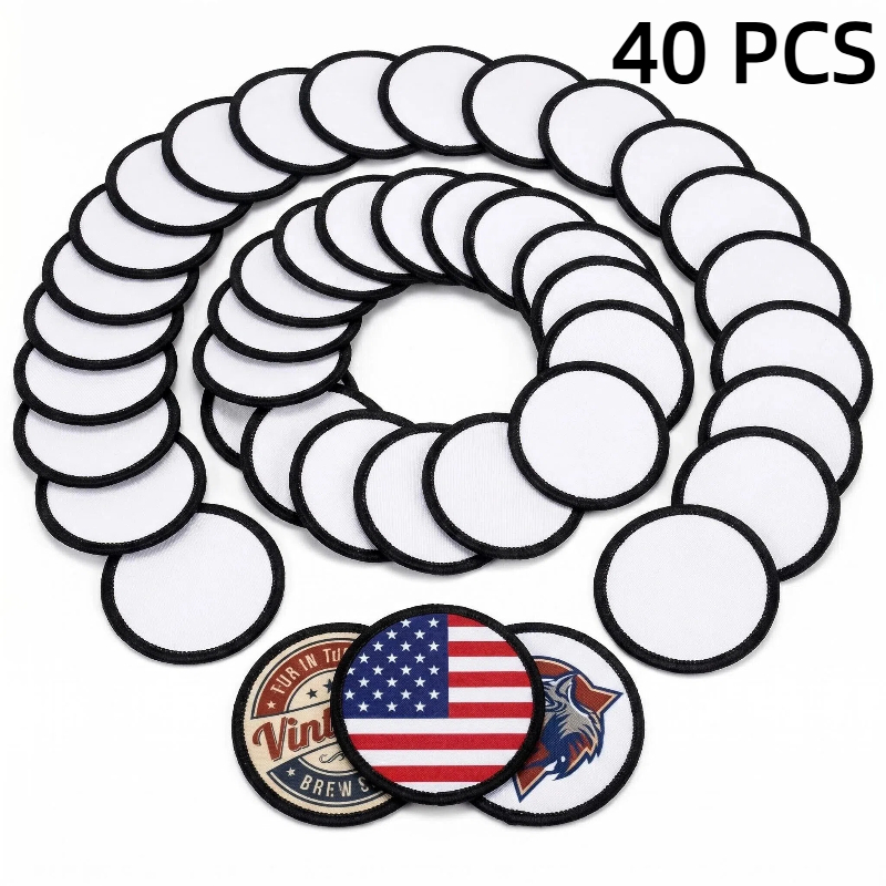 Hat Sublimation Blank - 40 Pezzi Patch per Sublimazione in