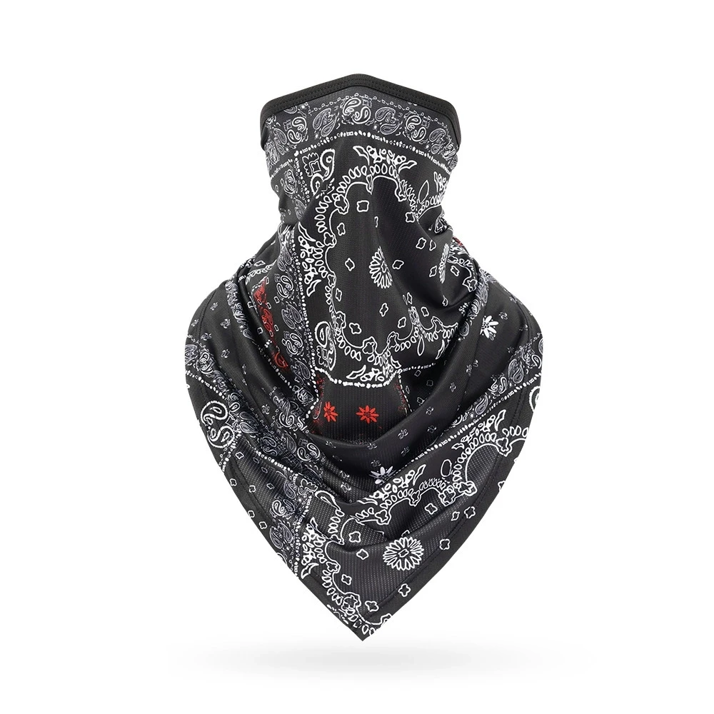 Bandana Blank White - Maschera bandana multifunzionale Nero Bianco Hip