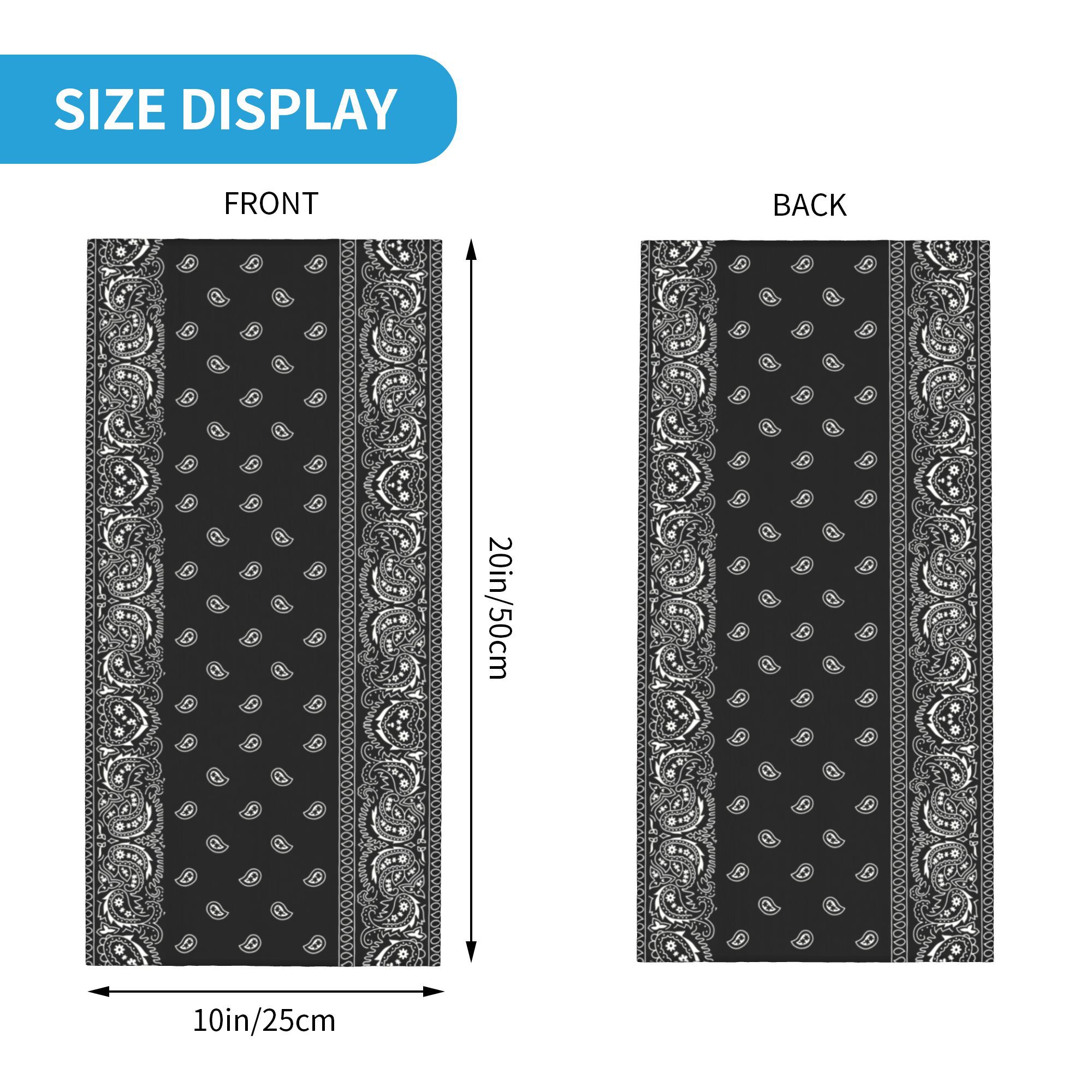 Sciarpa Bandana in bianco e ne - Bandana Blank White recensione e prezzo