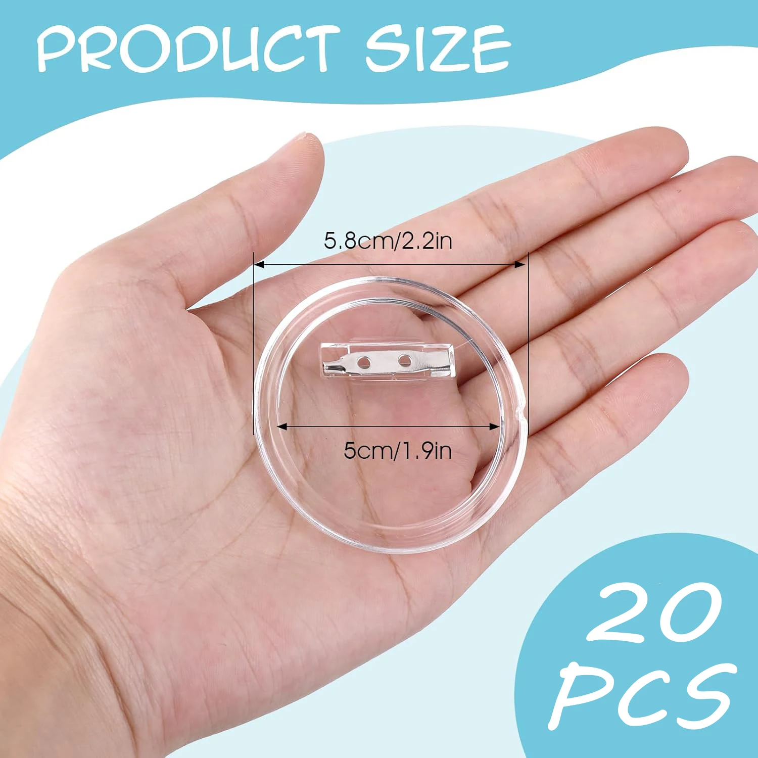 5-20PCS Bottoni grezzi con spi - Button Badge Blank recensione e prezzo