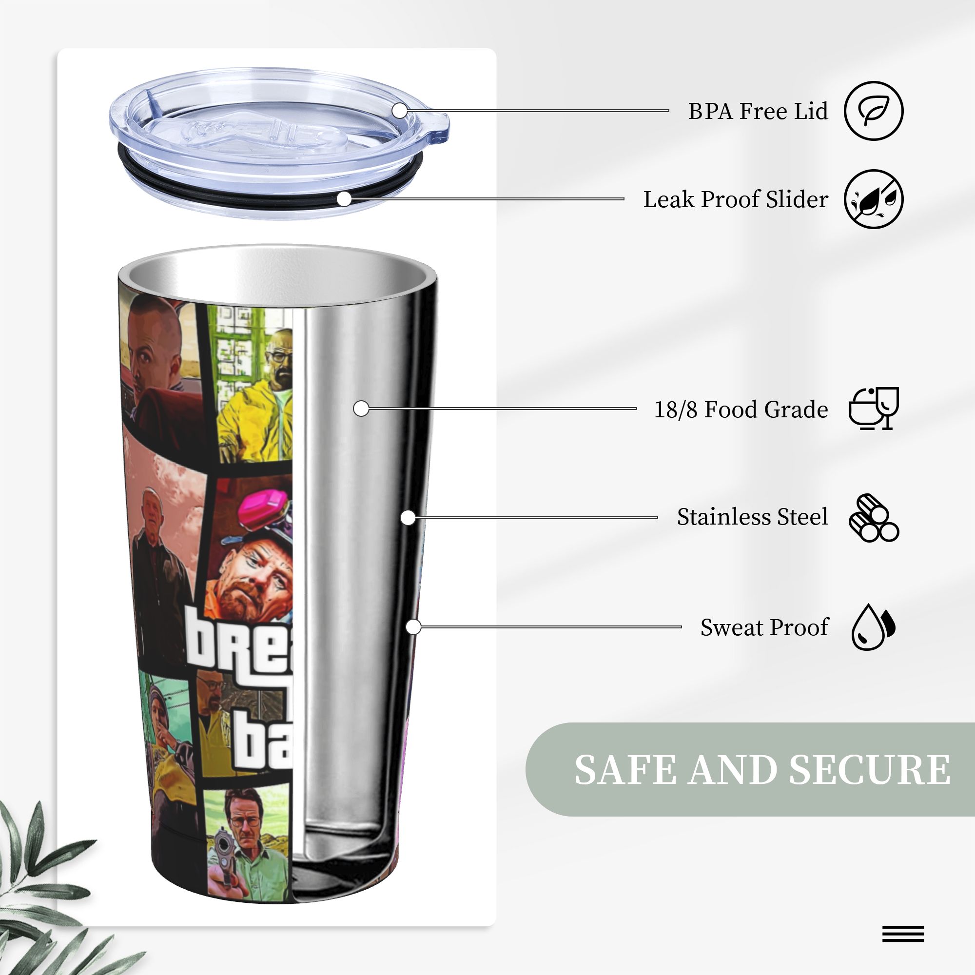 Borraccia Termica Isolante Bre - Tumbler 20Oz White recensione e prezzo