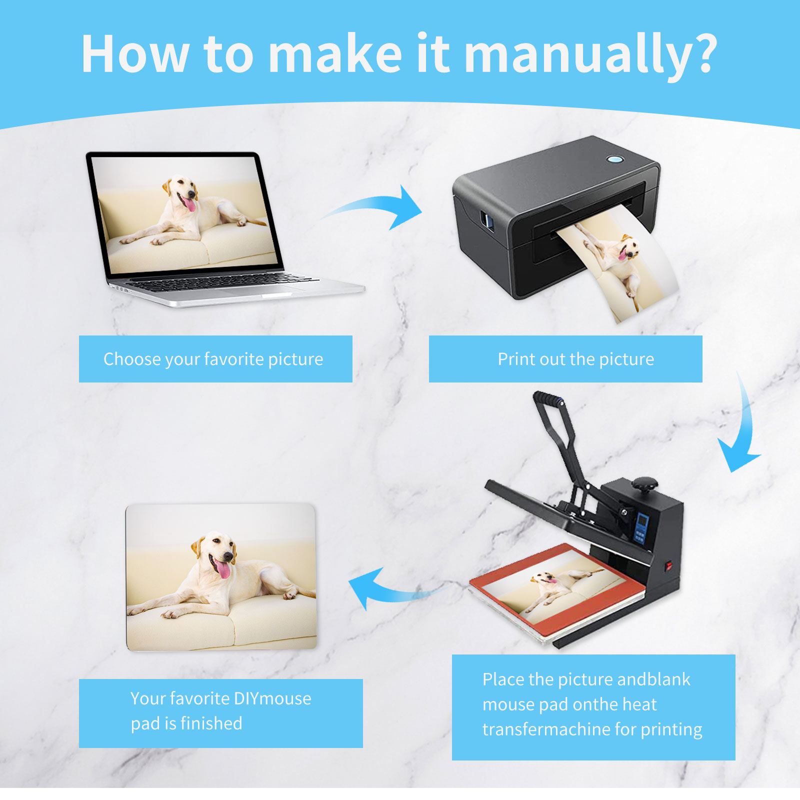 Tappetino per mouse a sublimaz - Mouse Pad Blank Sublimation recensione e prezzo