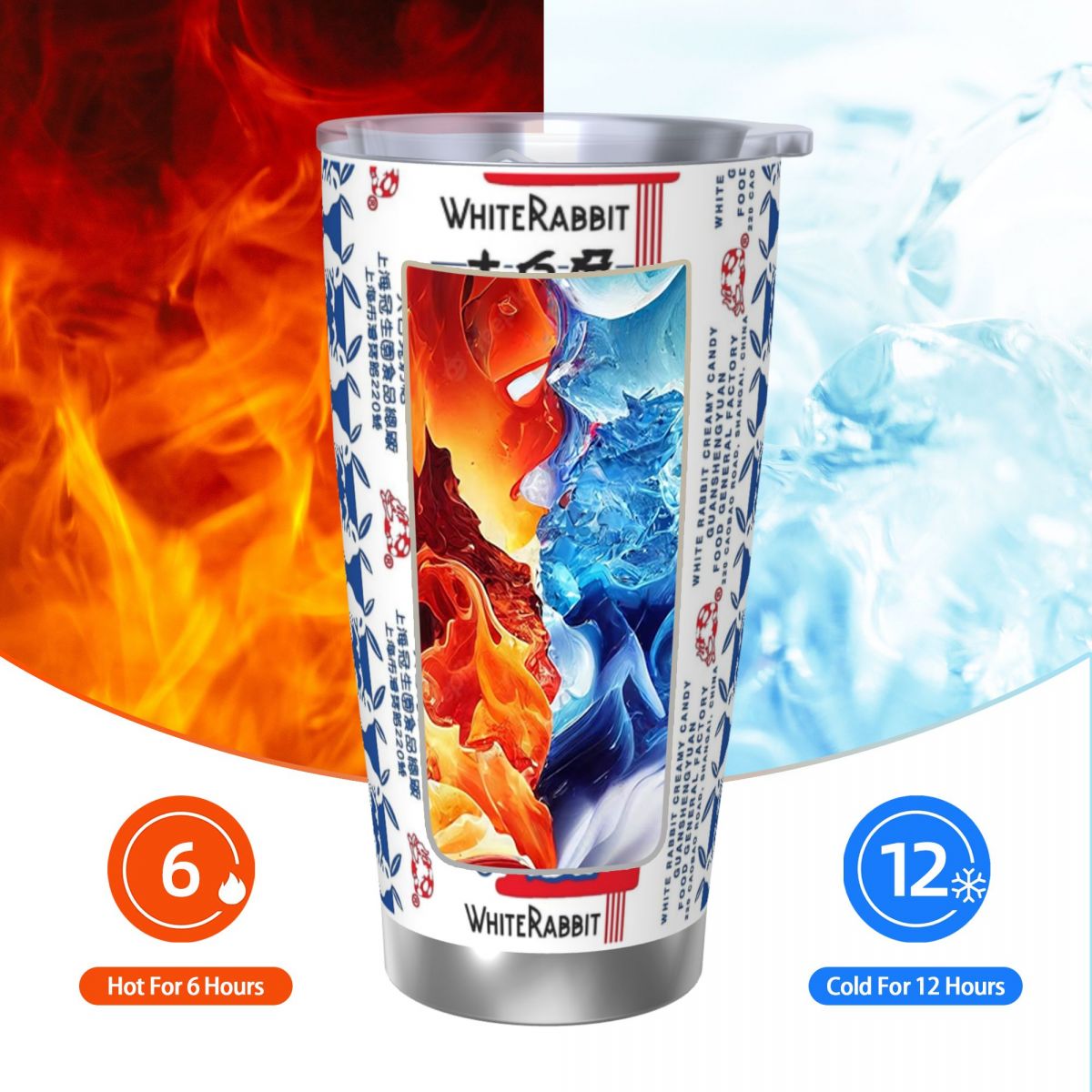 Bicchiere in acciaio inossidab - Tumbler 20Oz White recensione e prezzo