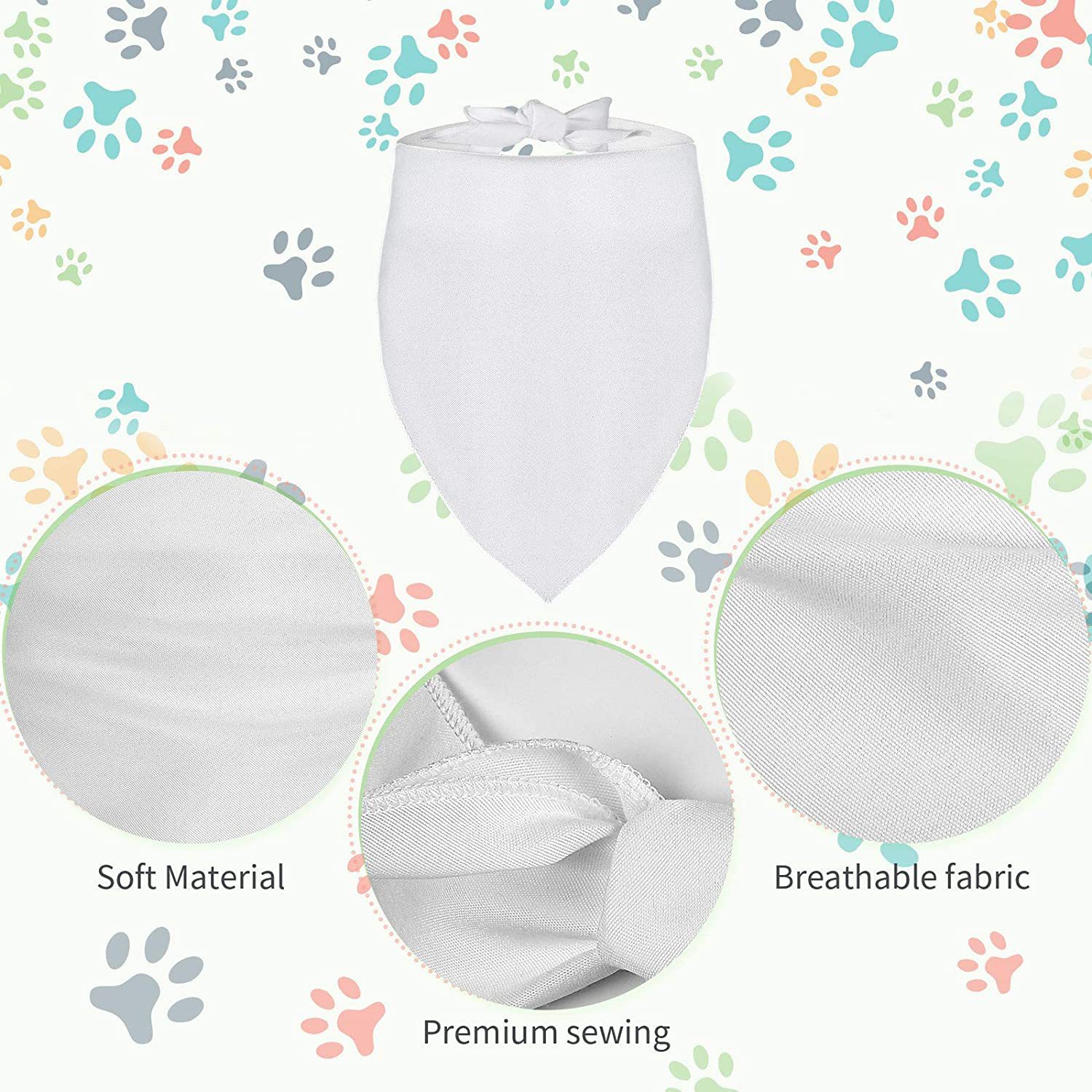 100 Pezzi Sublimazione Vuoto B - Bandana Blank White recensione e prezzo