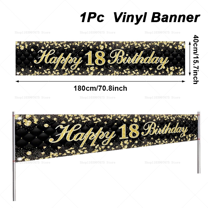 Felice 18° compleanno Banner D - Yard Sign Blank recensione e prezzo