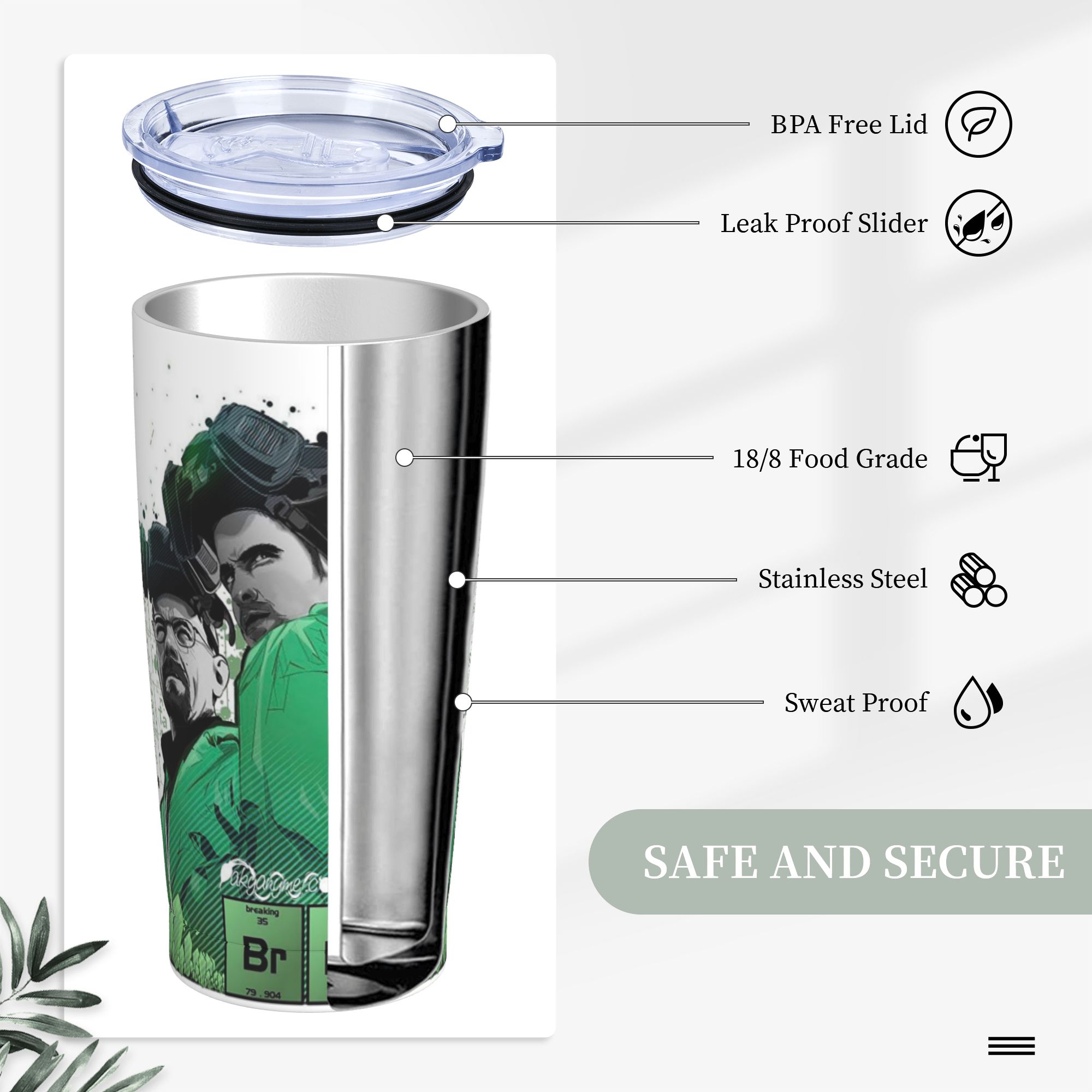Borraccia Termica Breaking Bad - Tumbler 20Oz White recensione e prezzo
