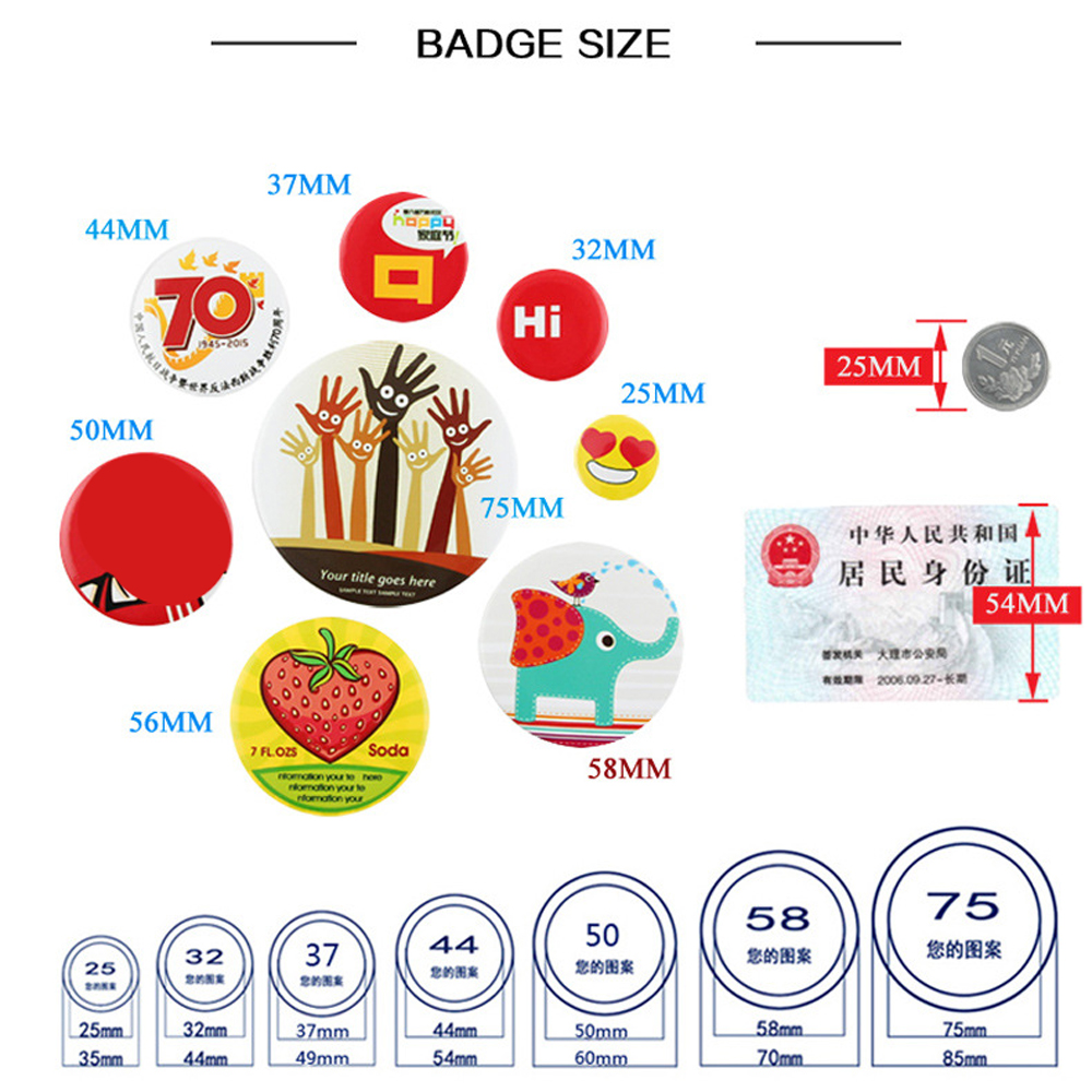 Rifornimenti in bianco di plas - Button Badge Blank recensione e prezzo