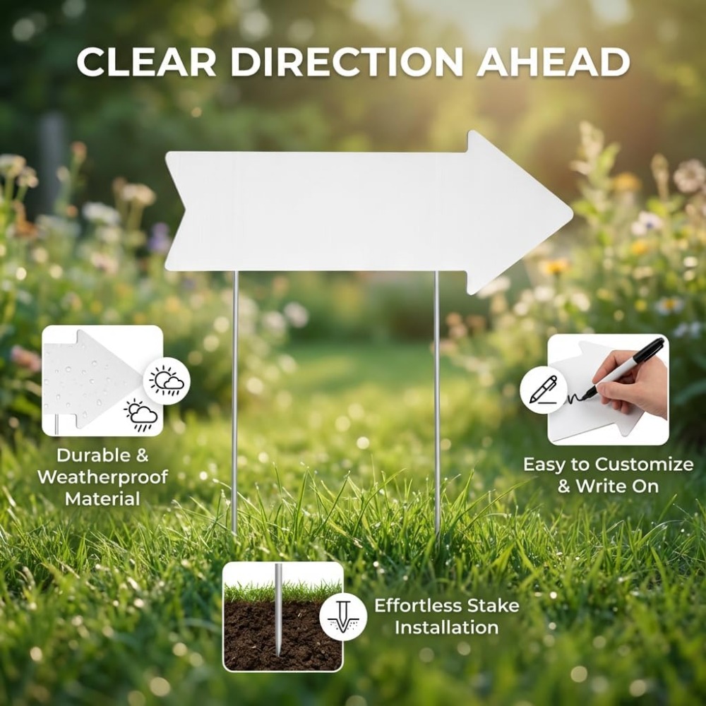 Cartelli a Freccia Bifacciali  - Yard Sign Blank recensione e prezzo
